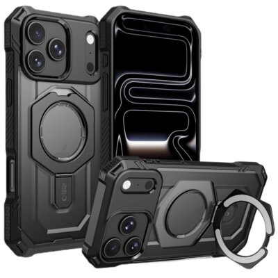 Etui TECH-PROTECT MagForce MagSafe do Apple iPhone 17 Pro/18 Pro Czarny matowy