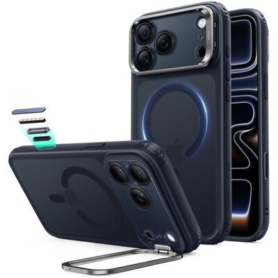 Etui ESR Classic Hybrid Kickstand MagSafe do Apple iPhone 17 Pro/18 Pro Niebieski
