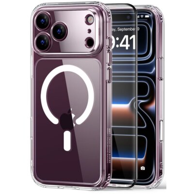 Etui ESR Classic Hybrid MagSafe & Tempered Glass do Apple iPhone 17 Pro Max/18 Pro Max Przezroczysty + szkło hartowane