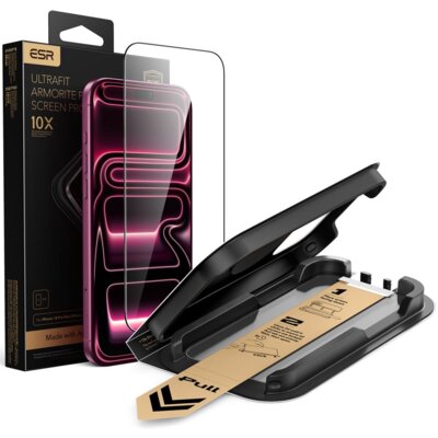 Szkło hartowane ESR UltraFit Armorite Pro Tempered Glass do Apple iPhone 17 Pro/18 Pro