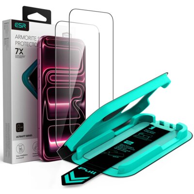 Szkło hartowane ESR UltraFit Armorite Tempered Glass do Apple iPhone 17 Pro/18 Pro (2 szt.)
