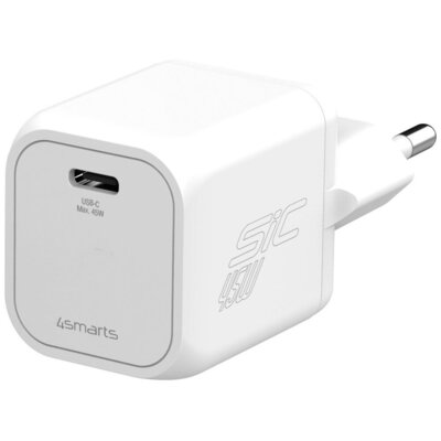 Ładowarka sieciowa 4SMARTS PDPlug SiC 45W Biały ładowarka do telefonu USB-C