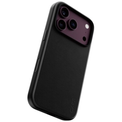 Etui PANZERGLASS Care Solo Vegan Leather MagSafe do Apple iPhone 17 Pro/18 Pro Czarny