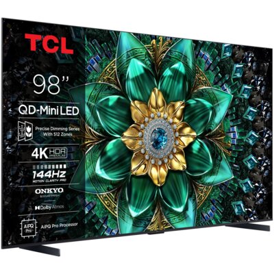 Telewizor TCL 98C69K 98" QD-Mini LED 4K 144 Hz Google TV Dolby Atmos Dolby Vision HDMI 2.1