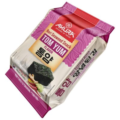 Przekąska AKURA Nori Seaweed Snack Tom Yum (4.5 g)