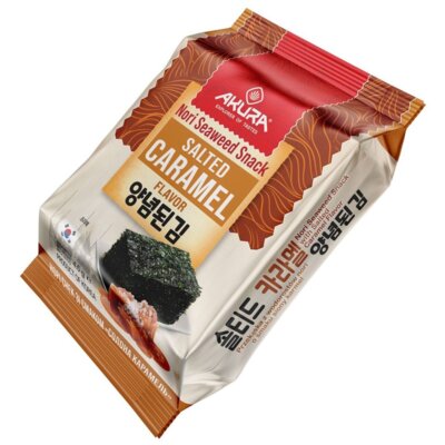 Przekąska AKURA Nori Seaweed Snack Słony karmel (4.5 g)