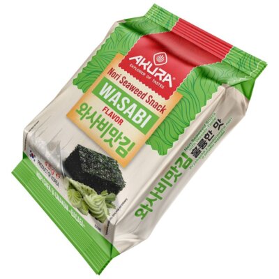 Przekąska AKURA Nori Seaweed Snack Wasabi (4.5 g)