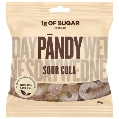 Żelki błonnikowe PANDY Sour cola Kwaśna cola (50 g)