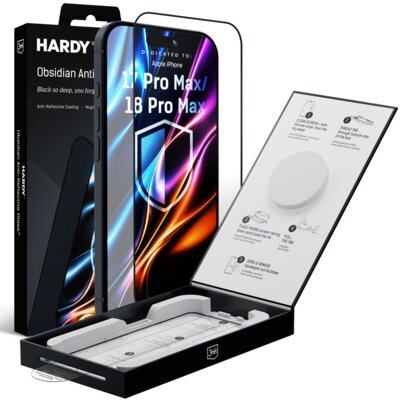 Szkło hartowane 3MK Hardy Obsidian Antireflex Glass do Apple iPhone 17 Pro Max/18 Pro Max