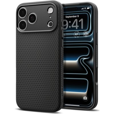 Etui SPIGEN Liquid Air do Apple iPhone 17 Pro/18 Pro Czarny matowy