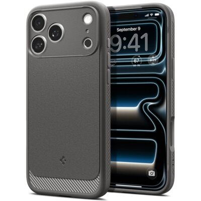 Etui SPIGEN Rugged Armor Mag MagSafe do Apple iPhone 17 Pro/18 Pro Szary