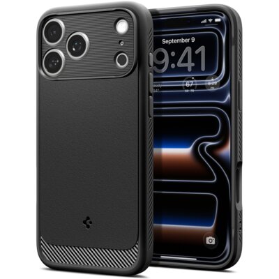 Etui SPIGEN Rugged Armor Mag MagSafe do Apple iPhone 17 Pro Max/18 Pro Max Czarny matowy