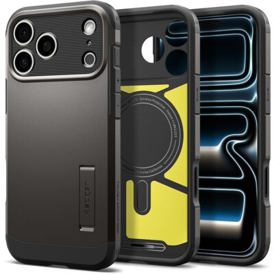 Etui SPIGEN Tough Armor T Mag MagSafe do Apple iPhone 17 Pro Max/18 Pro Max Szary