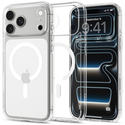 Etui Spigen Ultra Hybrid Magsafe Na iPhone 18 Pro / 17 Pro - Przezroczysto-Białe