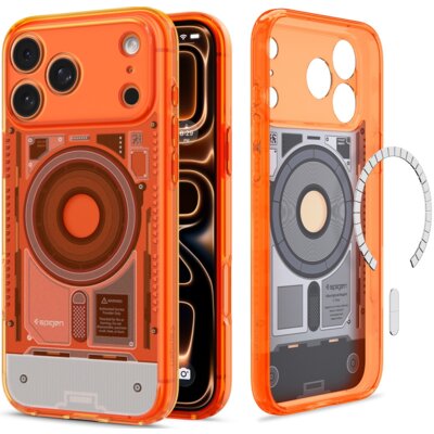 Etui SPIGEN Ultra Hybrid MagSafe do Apple iPhone 17 Pro/18 Pro Pomarańczowy