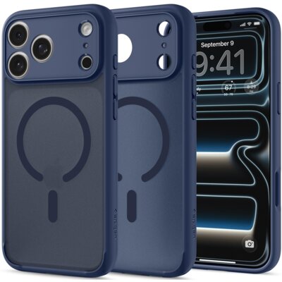 Etui SPIGEN Ultra Hybrid MagSafe do Apple iPhone 17 Pro/18 Pro Niebieski
