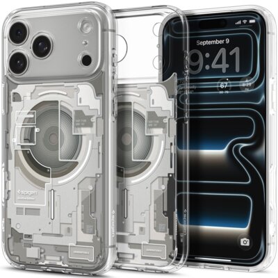 Etui SPIGEN Ultra Hybrid MagSafe do Apple iPhone 17 Pro Max/18 Pro Max Przezroczysto-tytanowy