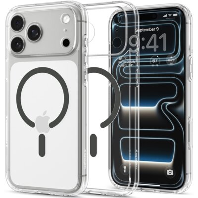 Etui SPIGEN Ultra Hybrid MagSafe do Apple iPhone 17 Pro Max/18 Pro Max Przezroczysto-grafitowy