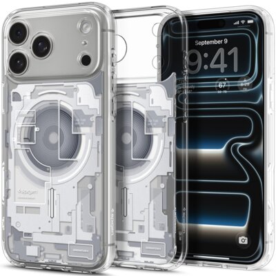 Etui SPIGEN Ultra Hybrid MagSafe do Apple iPhone 17 Pro Max/18 Pro Max Przezroczysto-biały