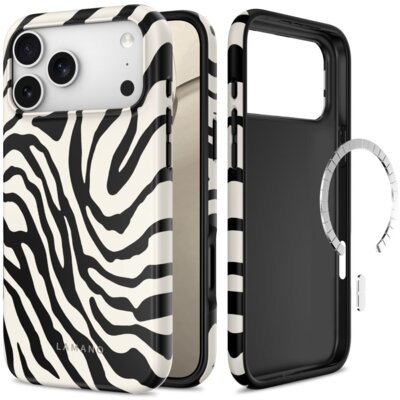 Etui TECH-PROTECT Lamano MagSafe do Apple iPhone 17 Pro Max/18 Pro Max Biało-czarny