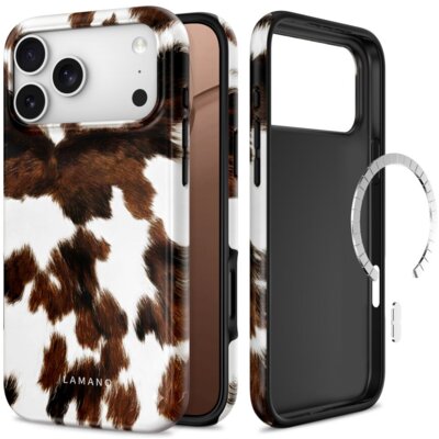 Etui TECH-PROTECT Lamano MagSafe do Apple iPhone 17 Pro Max/18 Pro Max Biało-brązowy