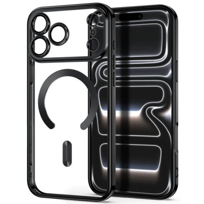 Etui TECH-PROTECT MagFlex MagSafe do Apple iPhone 17 Pro/18 Pro Przezroczysto-czarny