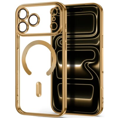 Etui TECH-PROTECT MagFlex MagSafe do Apple iPhone 17 Pro/18 Pro Przezroczysto-złoty