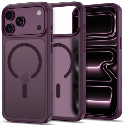 Etui TECH-PROTECT MagMat MagSafe CC do Apple iPhone 17 Pro Max/18 Pro Max Burgundowy