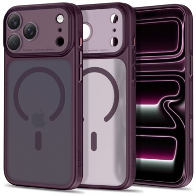 Etui TECH-PROTECT MagPrime MagSafe CC do Apple iPhone 17 Pro/18 Pro Ciemna wiśnia matowy