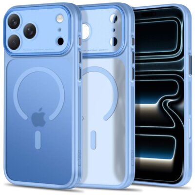 Etui TECH-PROTECT MagPrime MagSafe CC do Apple iPhone 17 Pro/18 Pro Niebieski matowy