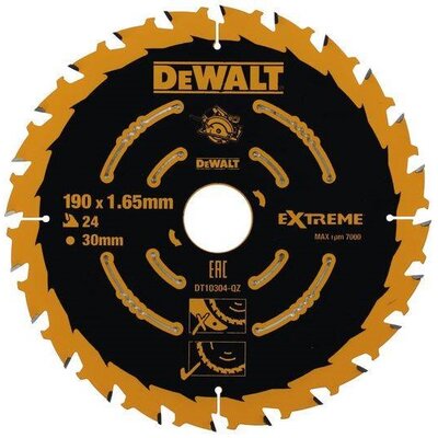 Фото - Круг відрізний DeWALT Tarcza do cięcia  DT10304 190 mm 