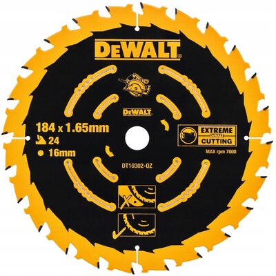 Zdjęcia - Tarcza DeWALT  do cięcia  DT10302 184 mm 