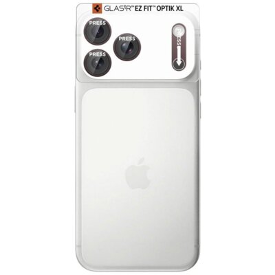 Nakładka na obiektyw SPIGEN Optik Pro XL Glas. Tr Ez Fit do Apple iPhone 18 Pro Max Burgundowy