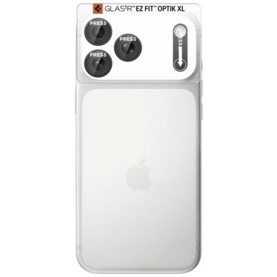Nakładka na obiektyw SPIGEN Optik Pro XL Glas. Tr Ez Fit do Apple iPhone 18 Pro Max Ciemnoszary