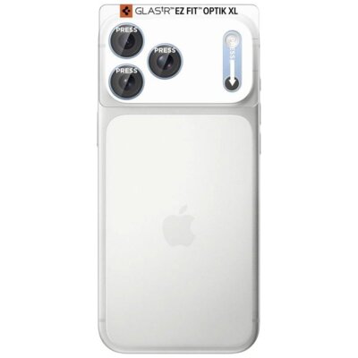 Nakładka na obiektyw SPIGEN Optik Pro XL Glas. Tr Ez Fit do Apple iPhone 18 Pro Max Jasnoniebieski