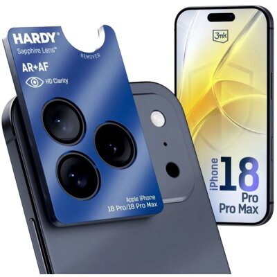 Nakładka na obiektyw 3MK Hardy Sapphire Lens do Apple iPhone 18 Pro/18 Pro Max