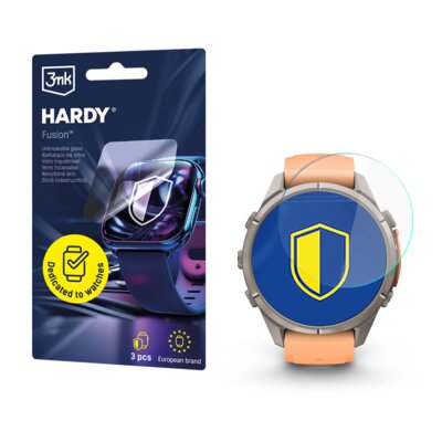 Szkło hybrydowe 3MK Hardy Fusion Watch Protection do Garmin Fenix 9 Pro 43mm (3 szt.)