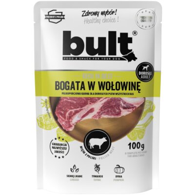Bult mokra karma dla psa Bogata w Wołowinę saszetka 100g