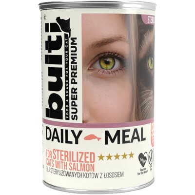 Bulti Daily Meal Sterilized mokra karma dla kota Łosoś z Kurczakiem 400g