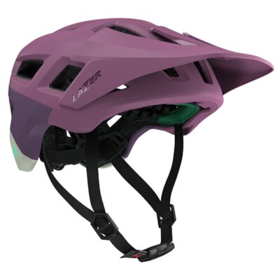Kask rowerowy LAZER Coyote KinetiCore Fioletowy mat MTB z możliwością zamontowania lampki (rozmiar S)