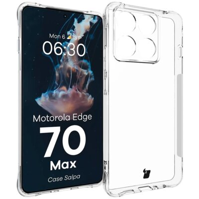 Etui BIZON Salpa do Motorola Edge 70 Max Przezroczysty
