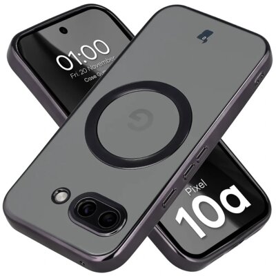 Etui BIZON Case GuardO do Google Pixel 10a Przezroczysto-czarny