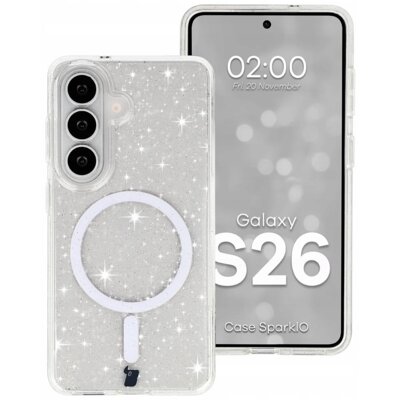 Etui BIZON Case SparklO do Samsung Galaxy S26 Przezroczysty