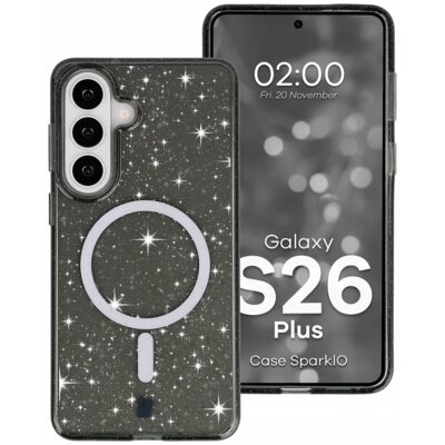 Etui BIZON Case SparklO do Samsung Galaxy S26 Plus Czarny