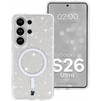 Etui BIZON Case SparklO do Samsung Galaxy S26 Ultra Przezroczysty