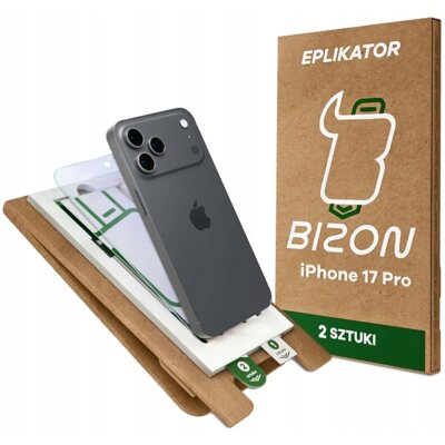 Szkło hybrydowe BIZON Eplikator Hybrid Mule do Apple iPhone 17 Pro (2 szt.)