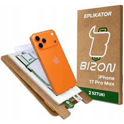 Szkło hybrydowe BIZON Eplikator Hybrid Mule do Apple iPhone 17 Pro Max (2 szt.)