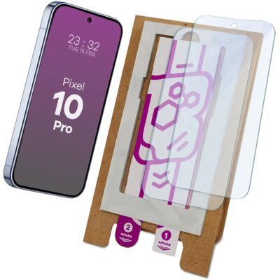 Szkło hybrydowe BIZON Eplikator Hybrid Mule do Google Pixel 10 Pro (2 szt.)