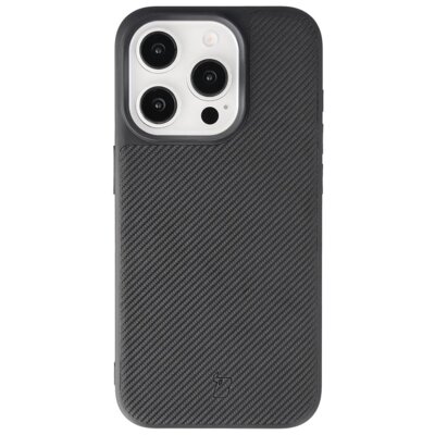 Etui BIZON Case CarbO MagSafe do Apple iPhone 15 Pro Czarny