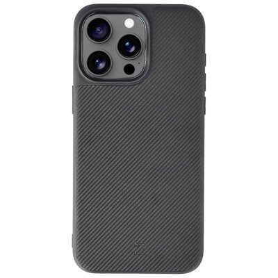 Etui BIZON Case CarbO MagSafe do Apple iPhone 15 Pro Max Czarny
